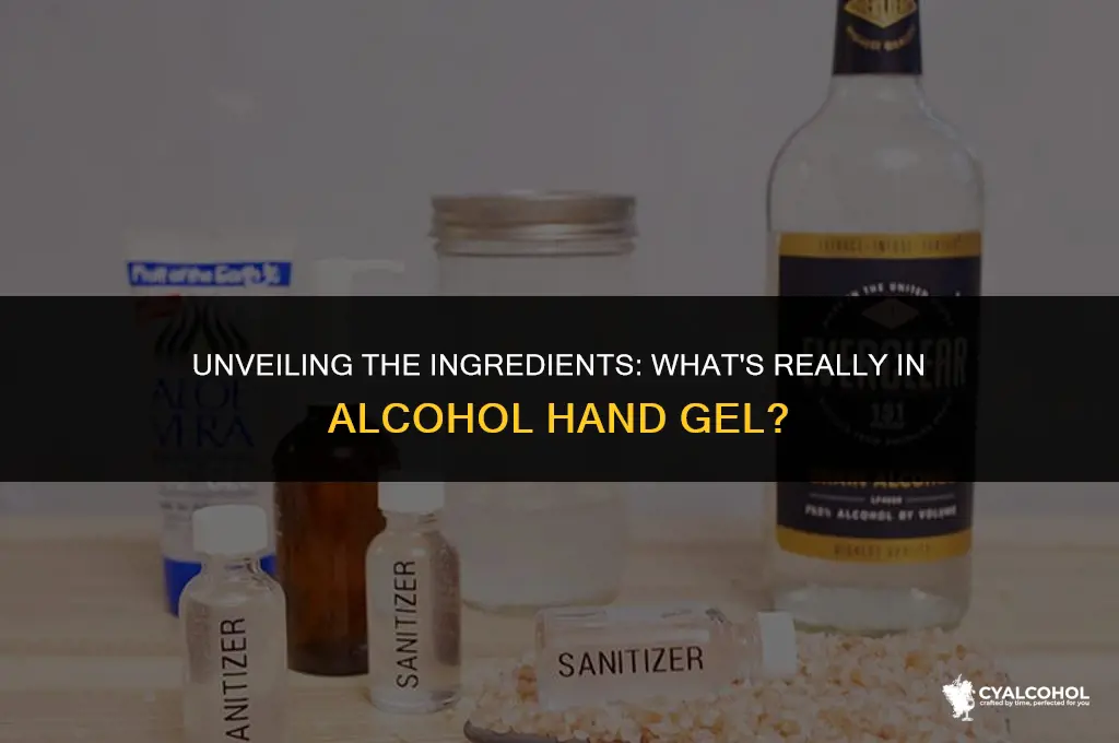 what is in alcohol hand gel