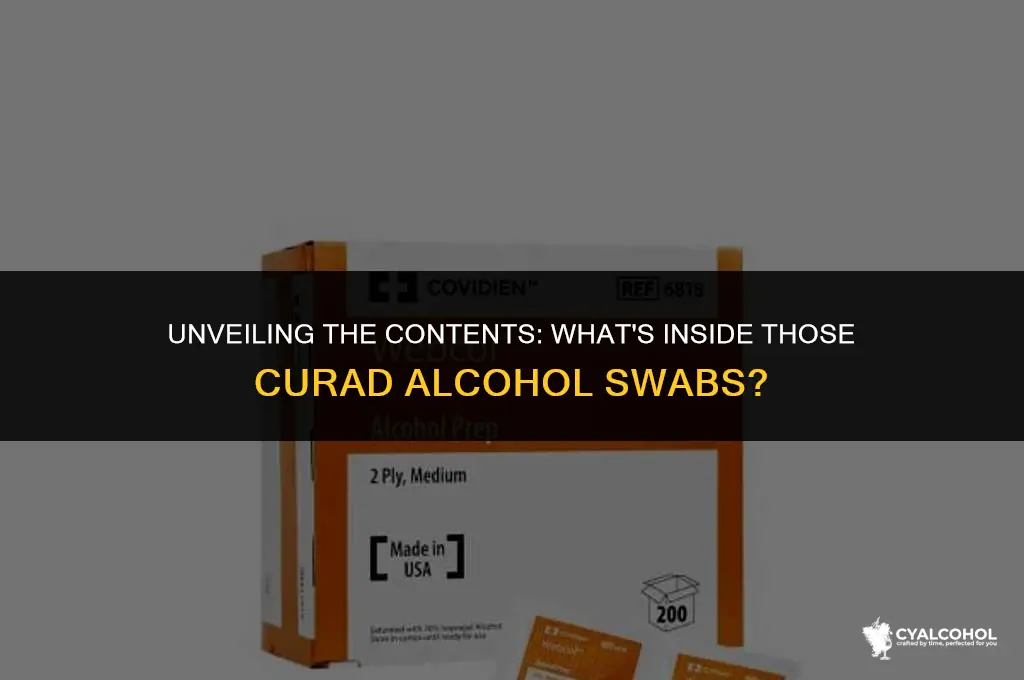 what is in curad alcohol swabs