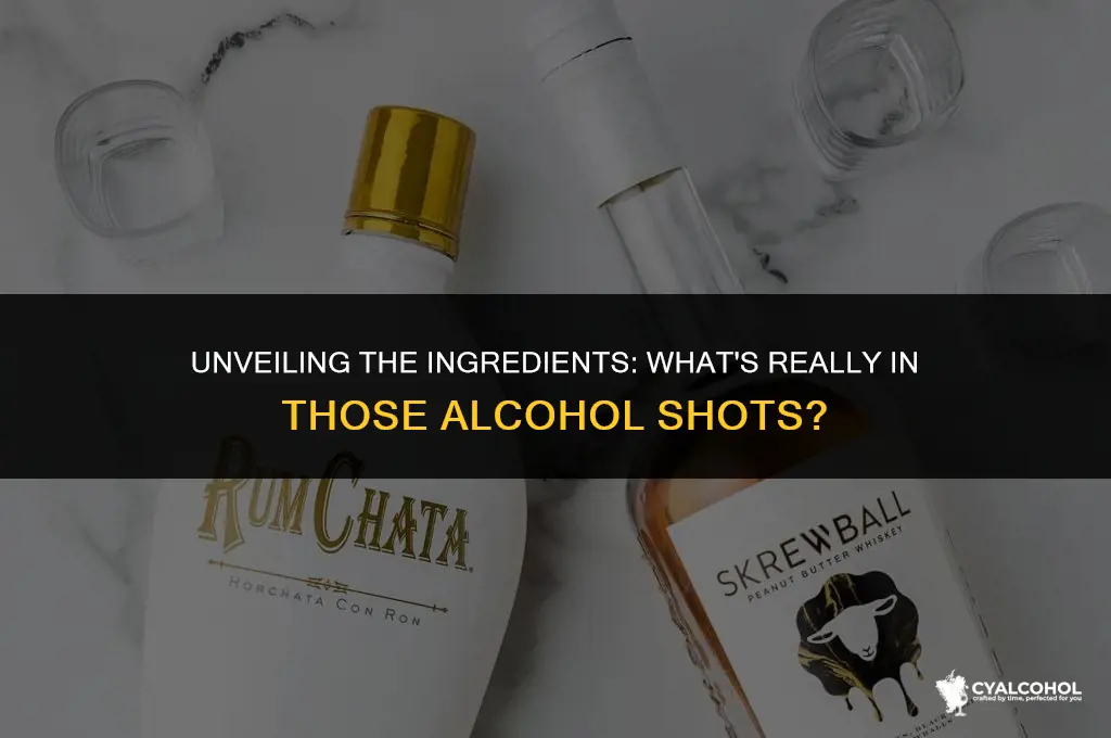 what is in most alcohol shots