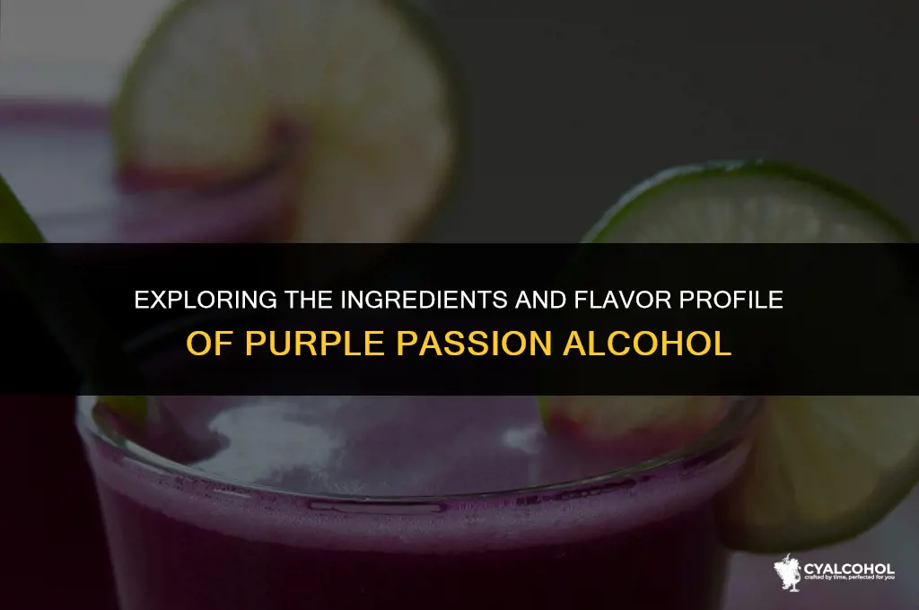 what is in purple passion alcohol