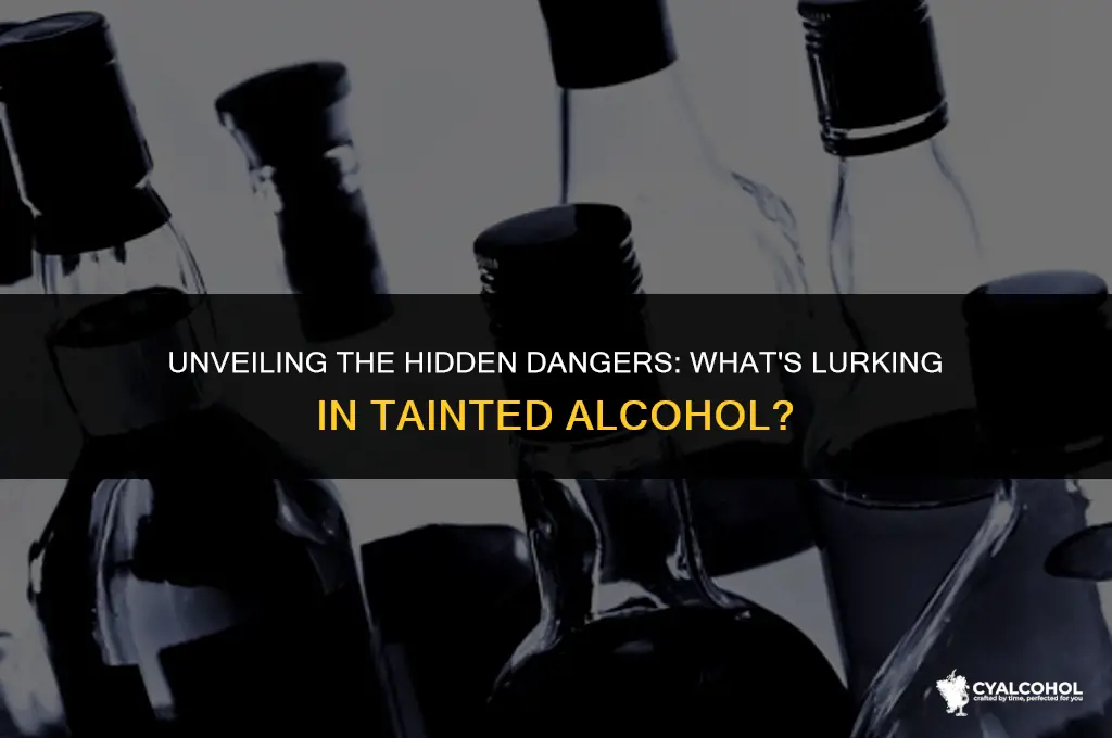 what is in the tainted alcohol