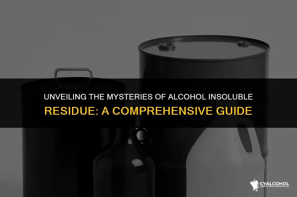 what is inside alcohol insoluble residue