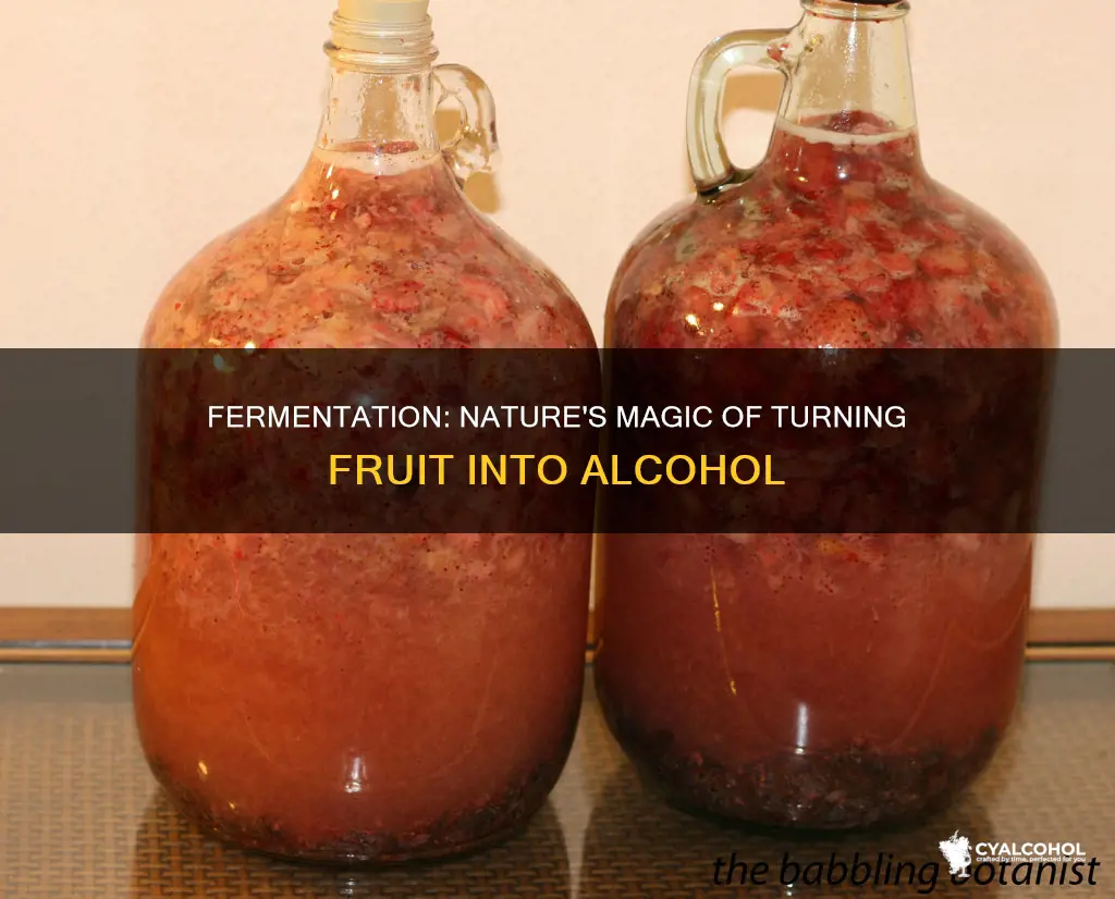 what is it called when fruit turns into alcohol