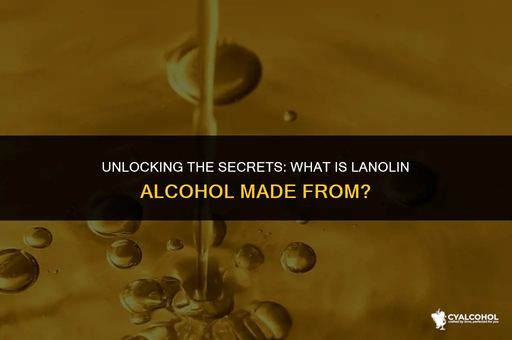 what is lanolin alcohol made from