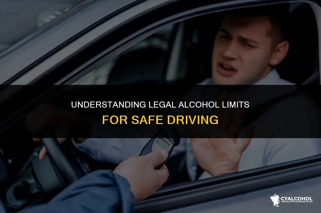 what is legal alcohol driving limit