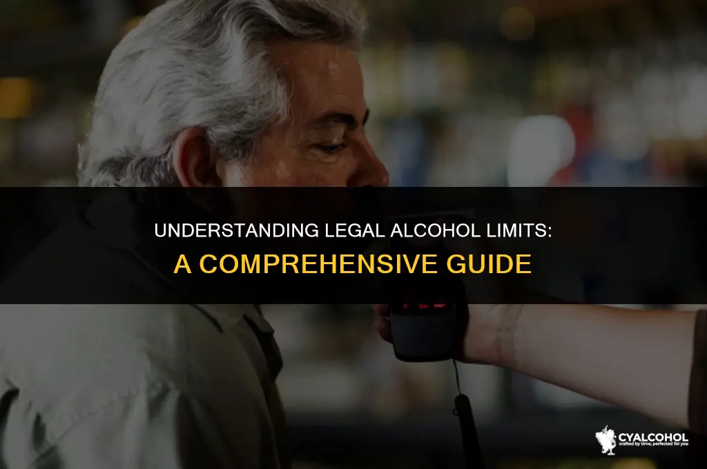 what is legal amount of alcohol