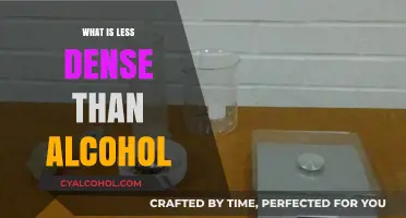 Exploring Substances: What's Less Dense Than Alcohol?