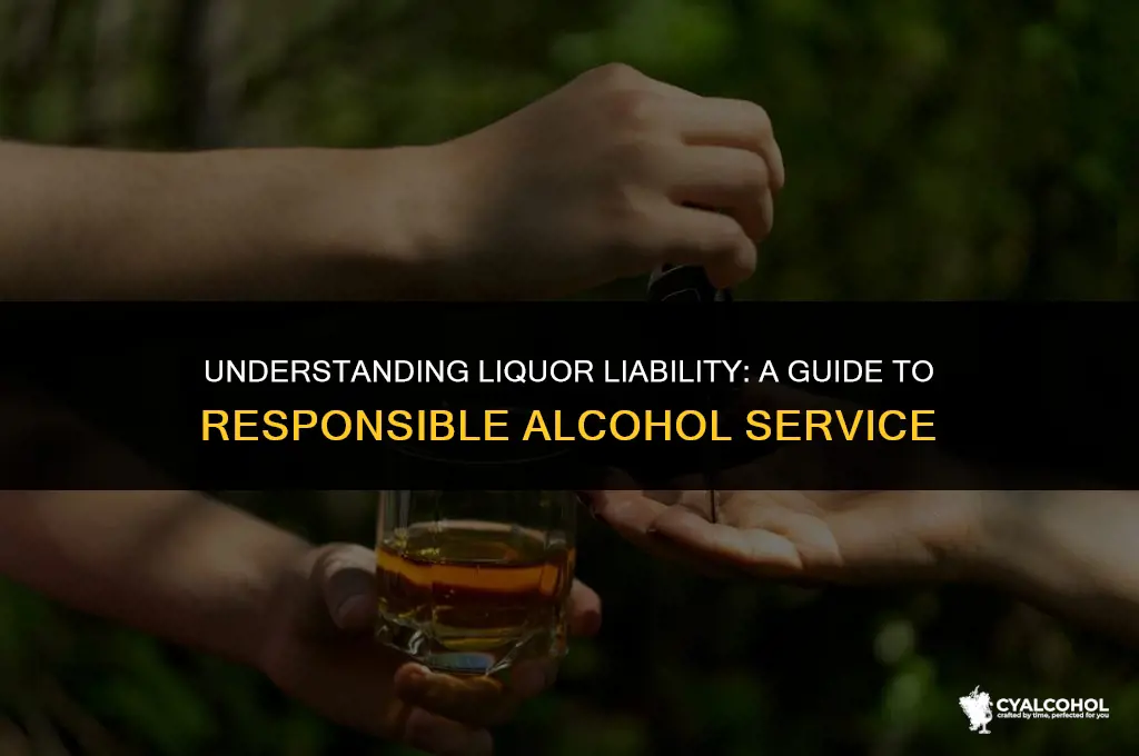 what is liquor liability alcohol service