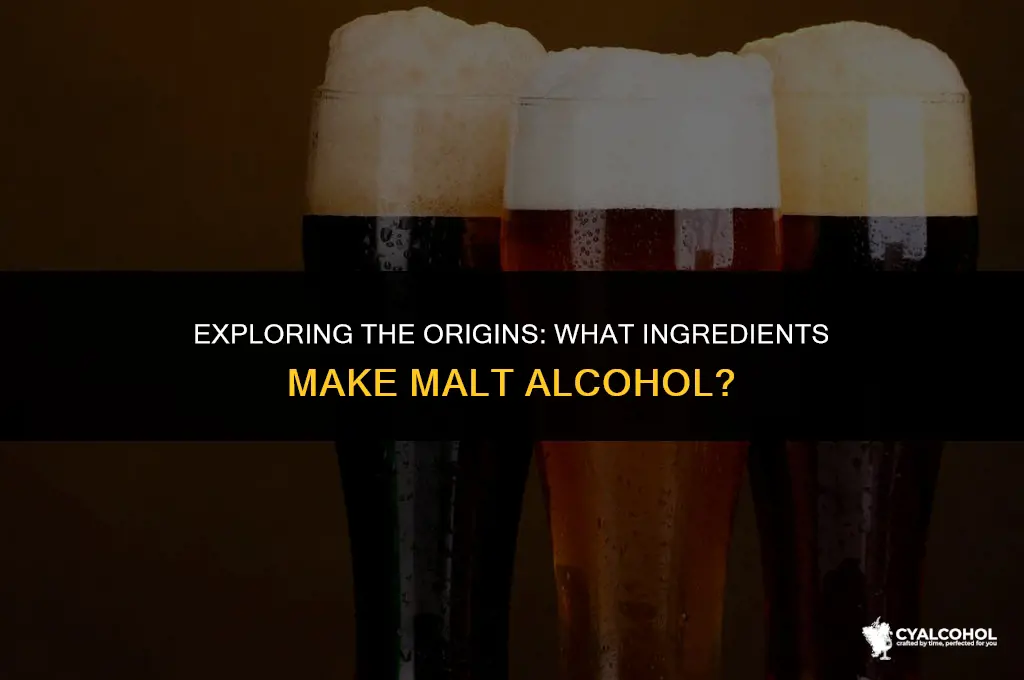 what is malt alcohol made from