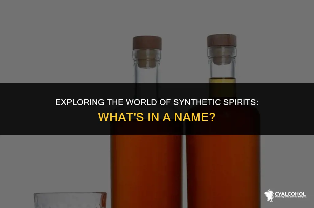 what is man made alcohol called