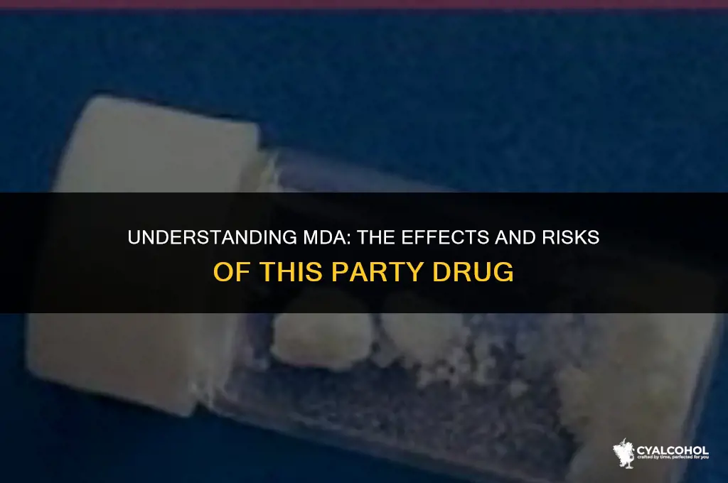 what is mda stand for alcohol