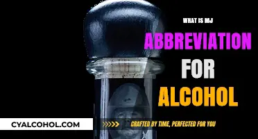 Decoding MJ: Understanding the Abbreviation for Alcohol in Different Contexts
