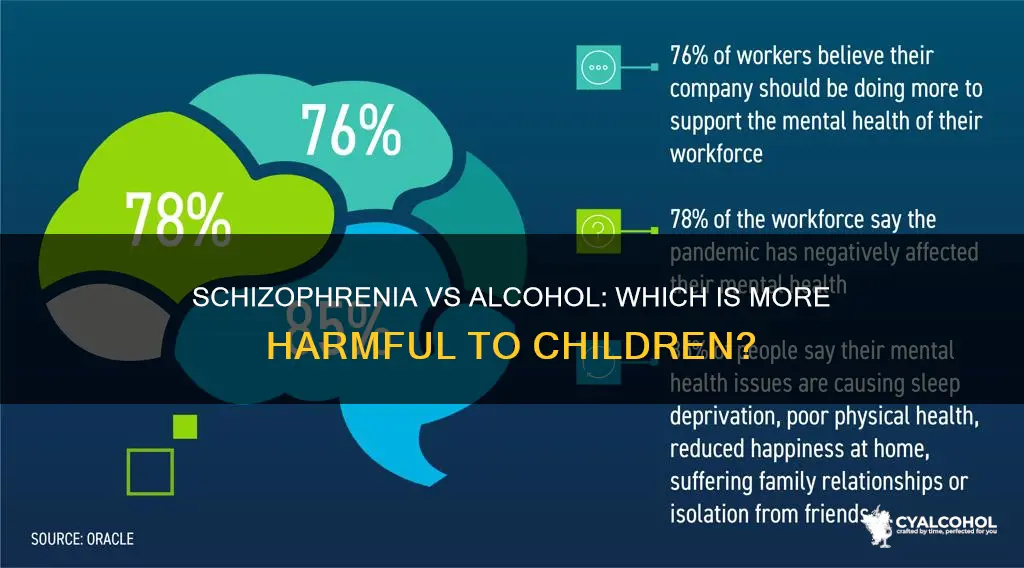 what is more damaging to children schizophrenia or alcohol