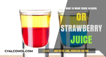 Alcohol vs. Strawberry Juice: Comparing Density and Surprising Results