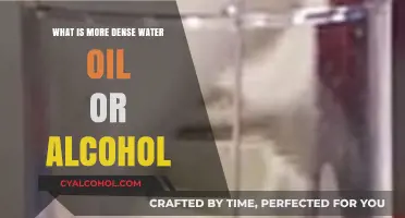 Comparing Densities: Water, Oil, and Alcohol Explained