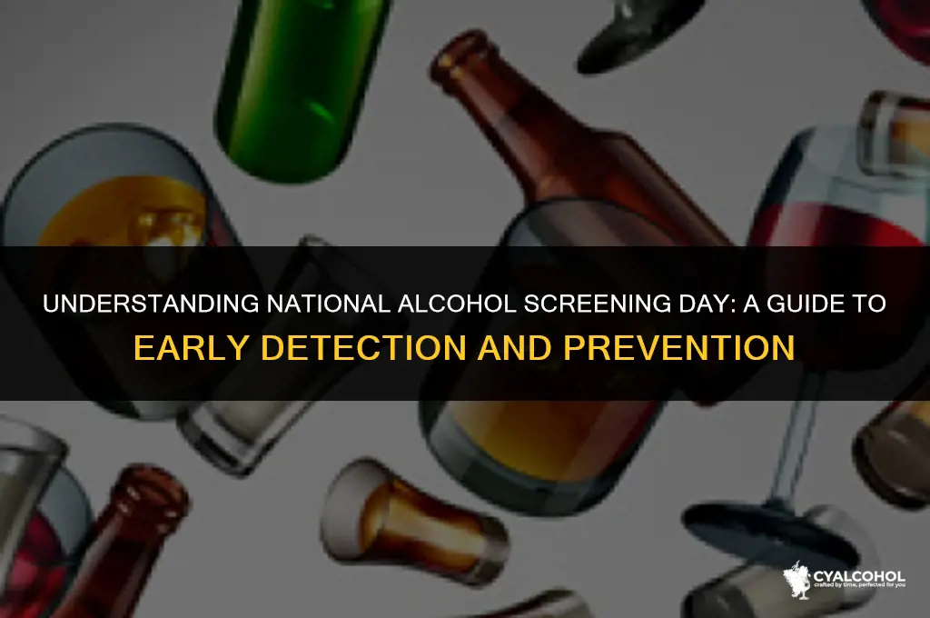 what is national alcohol screening day