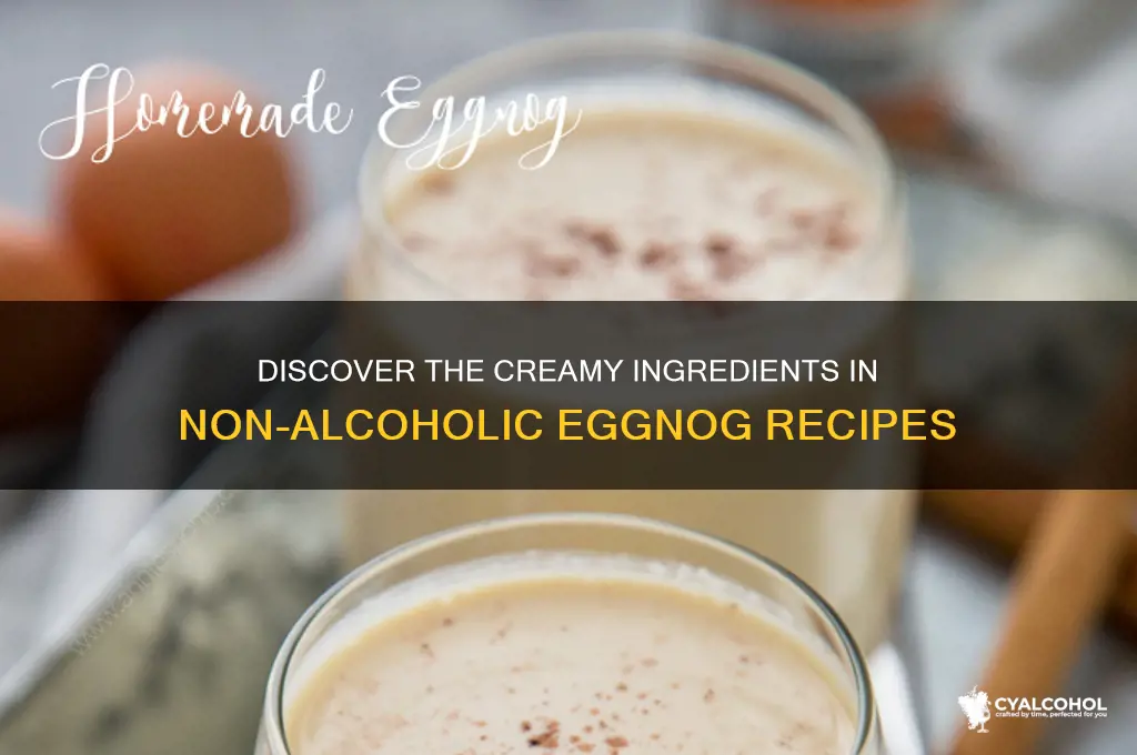 what is non alcoholic eggnog made out of
