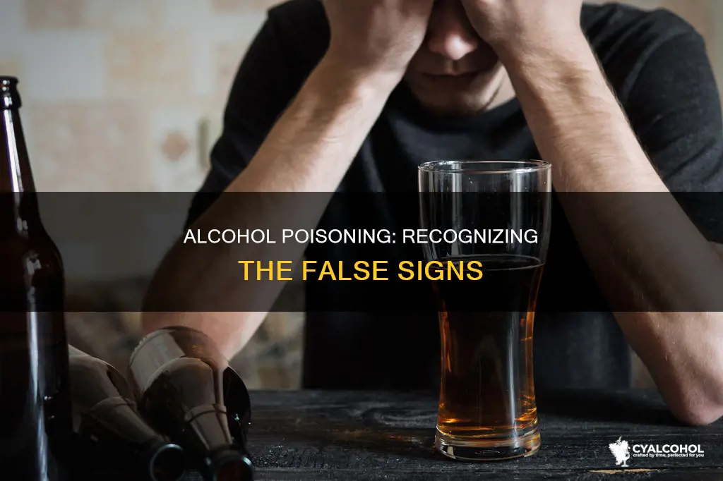 what is not a key sign of alcohol poisoning