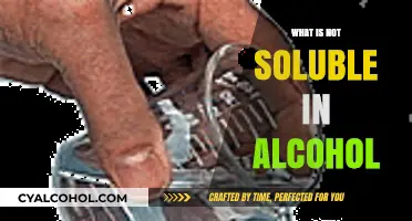 Exploring Insoluble Substances: What Doesn't Mix with Alcohol?