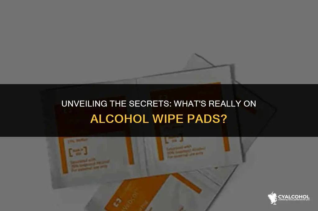 what is on alcohol wipe pads