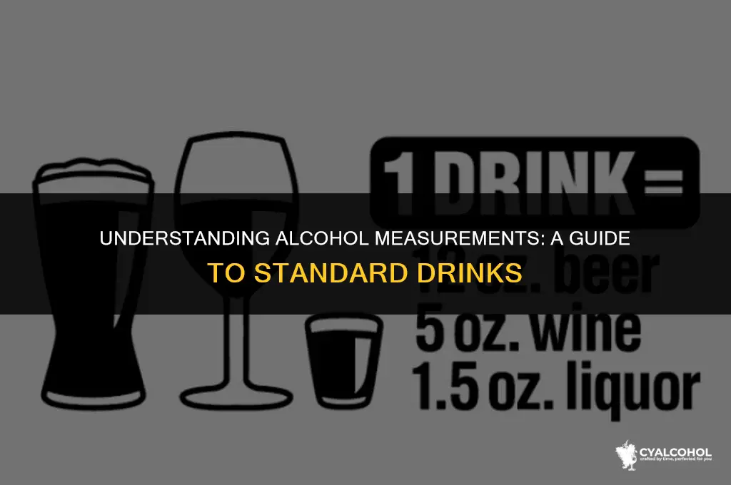 what is one measure of alcohol