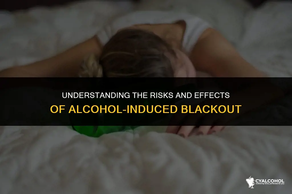 what is passing out from alcohol