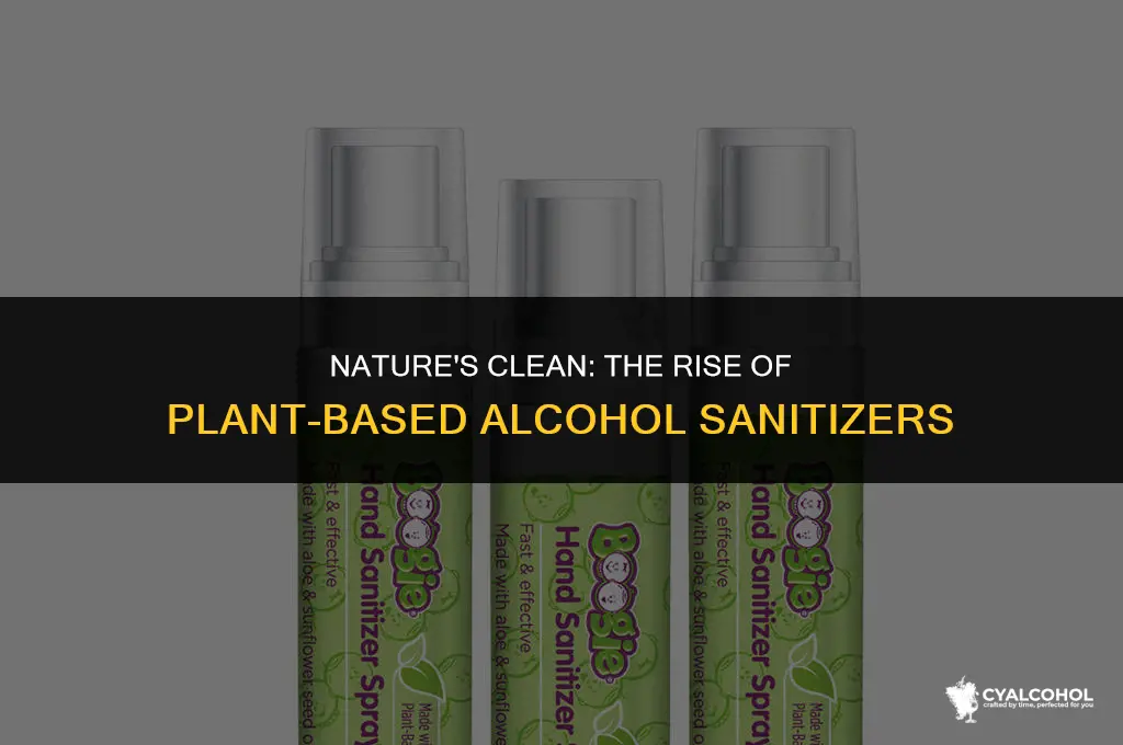 what is plant based alcohol sanitizer