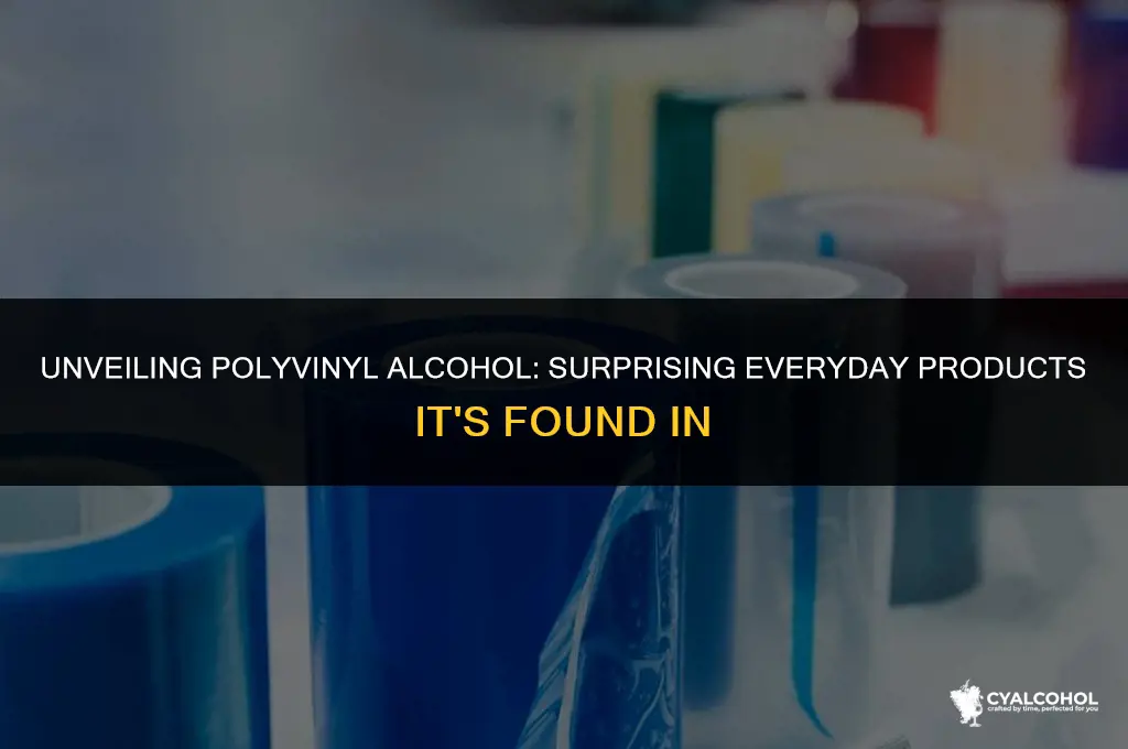 what is polyvinyl alcohol found in
