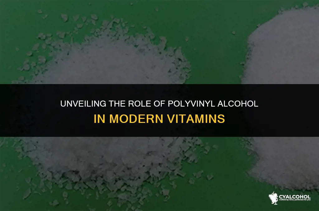 what is polyvinyl alcohol in vitamins