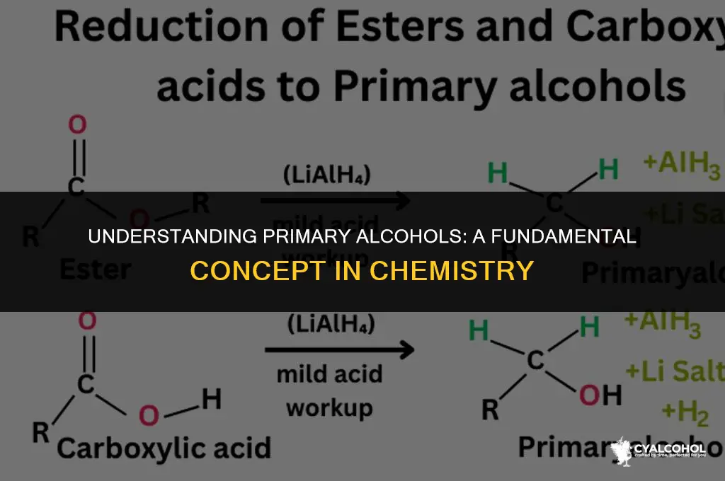 what is primary alcohol in chemistry