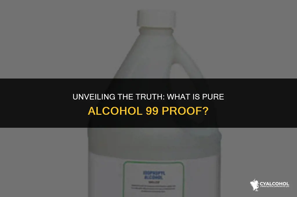 what is pure alcohol 99 proof