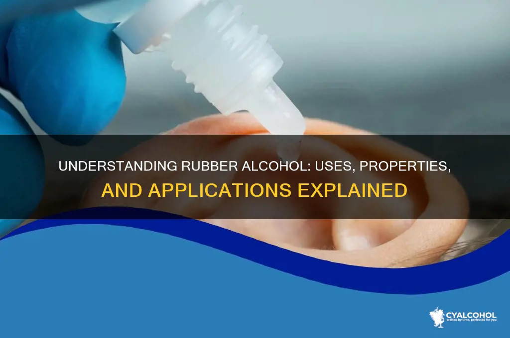 what is rubber alcohol