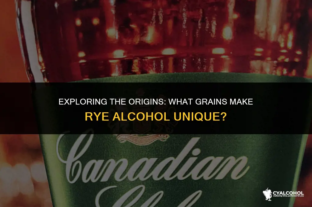 what is rye alcohol made from