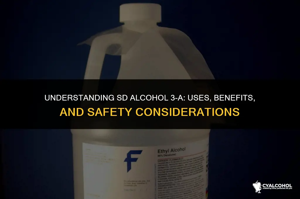 what is sd alcohol 3-a