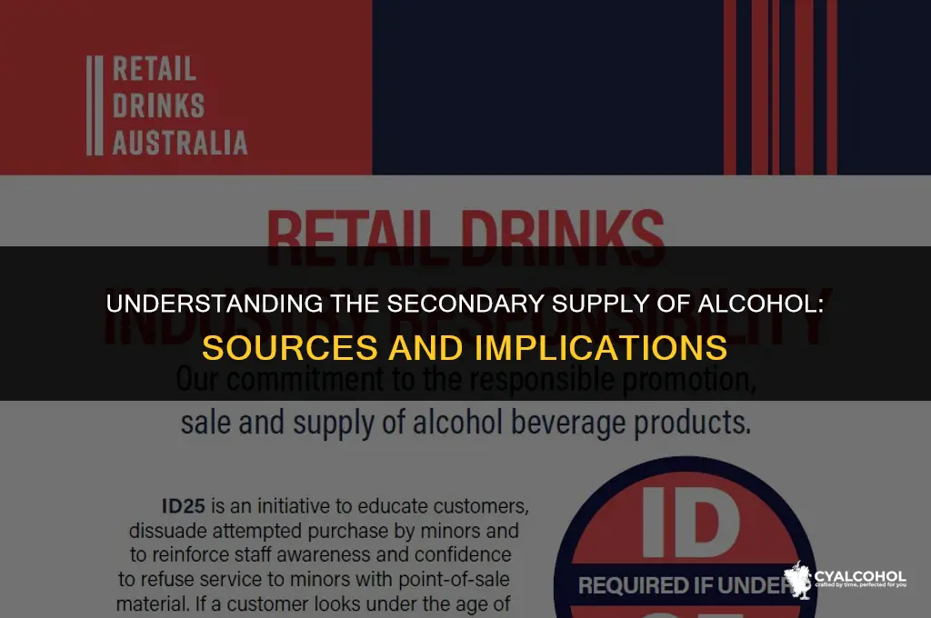 what is secondary supply of alcohol