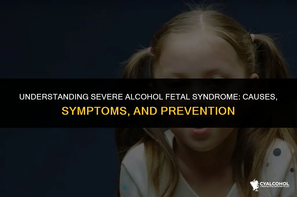 what is severe alcohol fetal syndrome