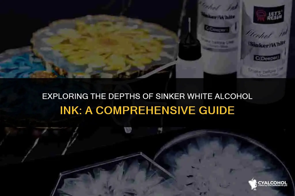 what is sinker white alcohol ink