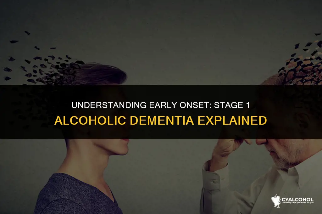 what is stage 1 alcoholic dementia