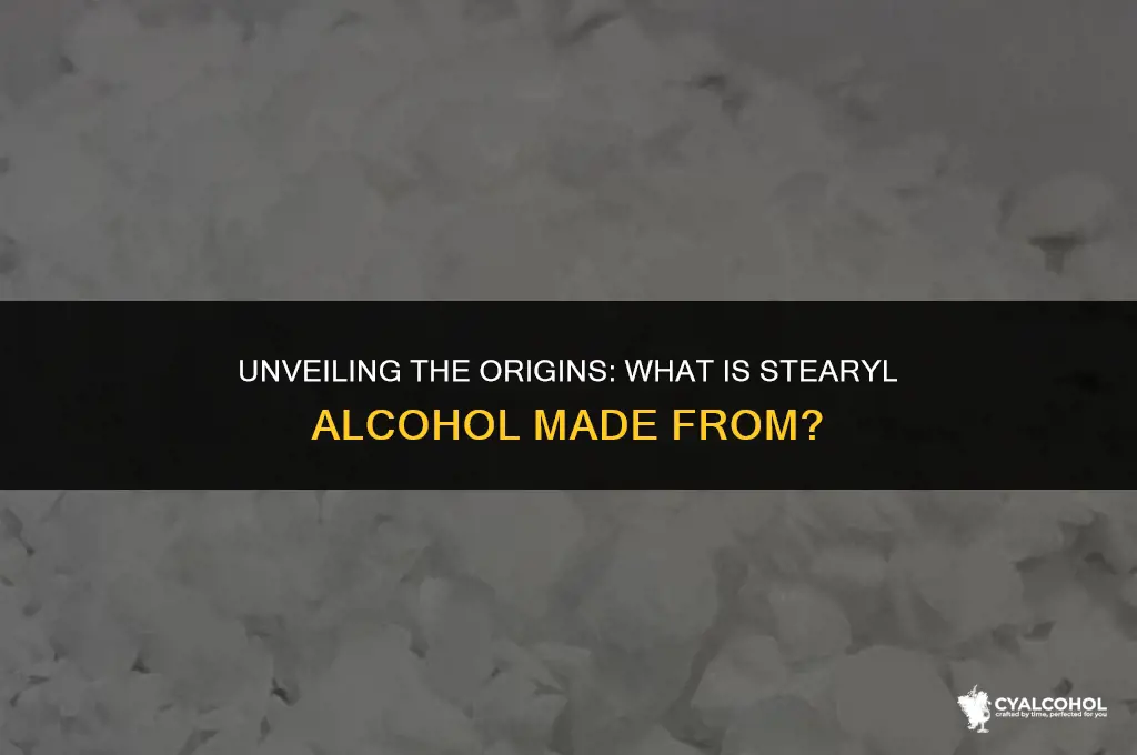 what is stearyl alcohol made from