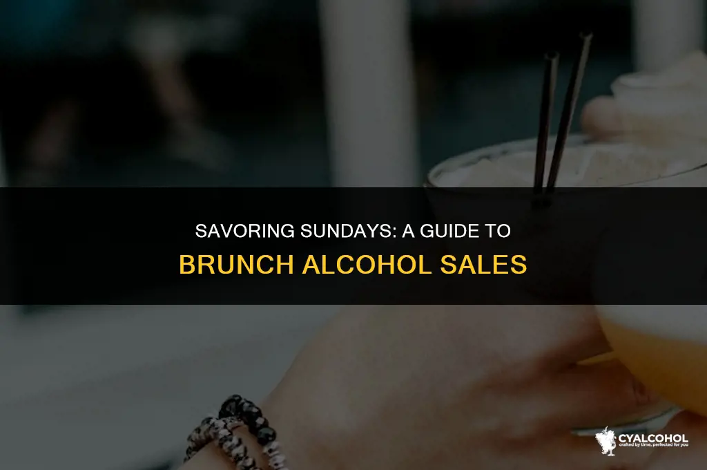 what is sunday brunch alcohol sales