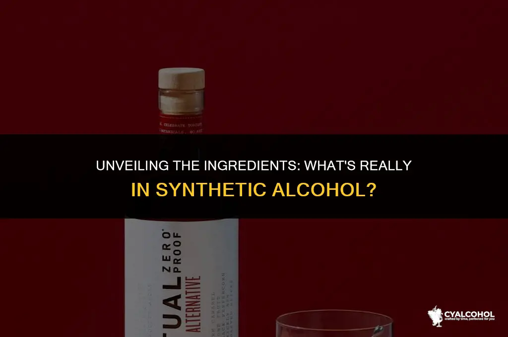 what is synthetic alcohol made of