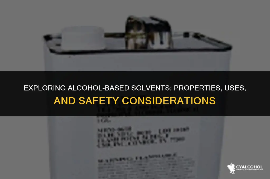 what is the alcohol based solvent