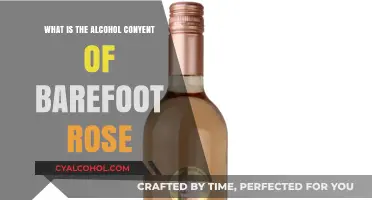 Barefoot Rose Alcohol Content: Unveiling the Sweet Wine's ABV