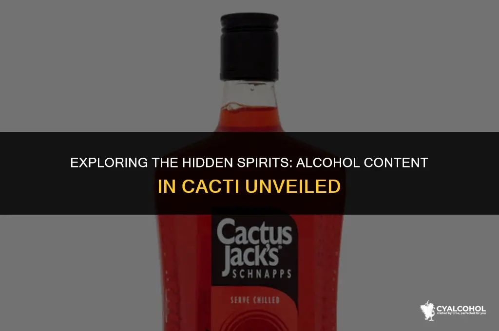 what is the alcohol in cacti