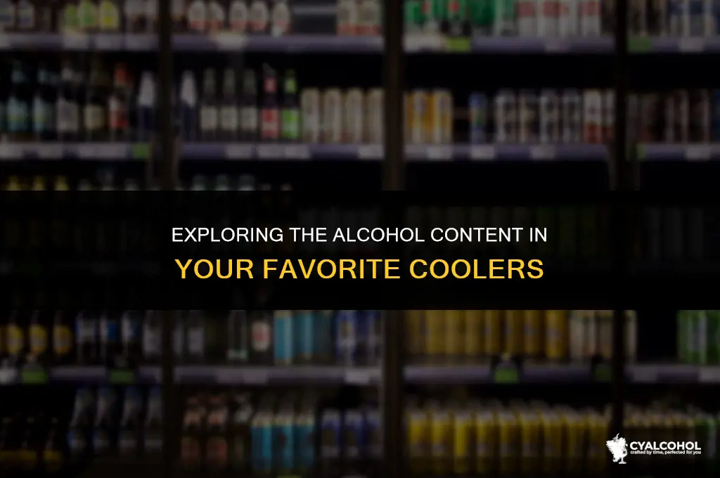 what is the alcohol in coolers