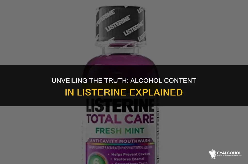 what is the alcohol in listerine