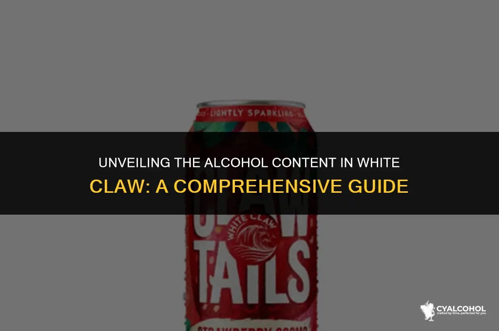 what is the alcohol in whiteclaw