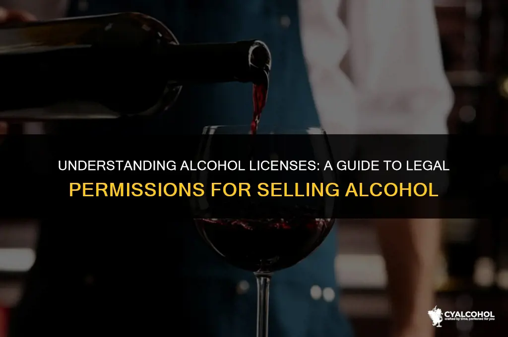 what is the alcohol license called