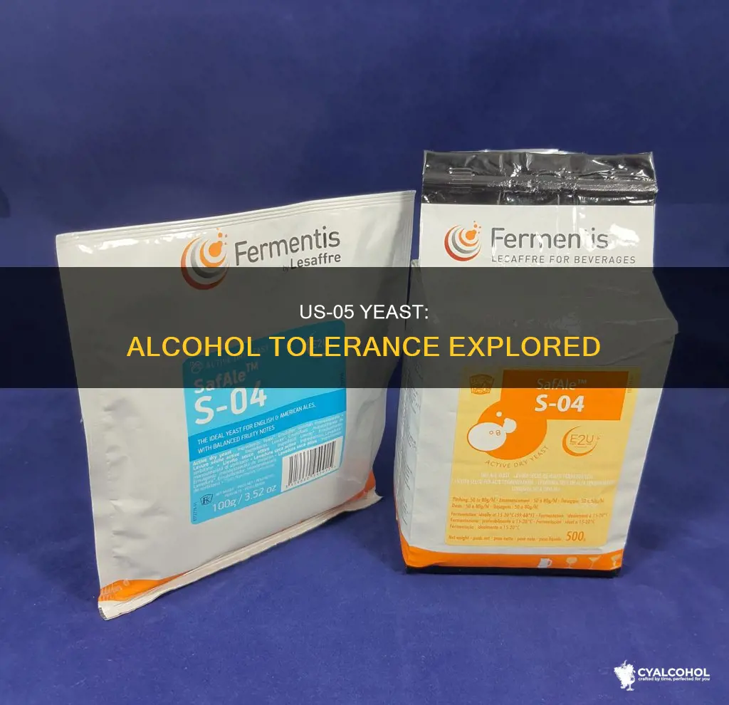 what is the alcohol tolerance of fermentis safale us 05