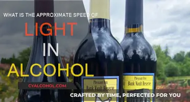 Light Speed in Alcohol: Slower Than Expected